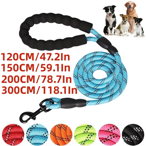 120/150/200/300 Cm Starke Leinen Für Hunde, Hundeleine Mit Weichem Griff, Verstä